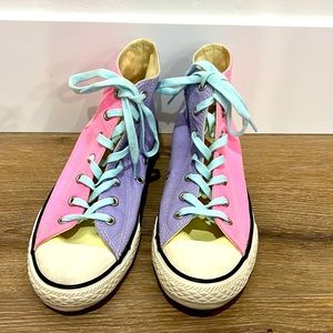 Size 4.5 lavender, baby blue, yellow, and light pink